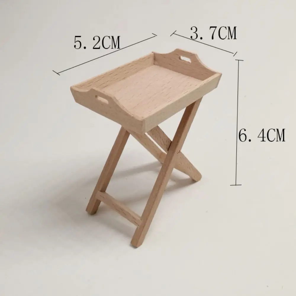 1/12 Dollhouse Miniature Wooden Bed Mini 8 Styles Chairs Model Toys Doll House Simulation Furniture Cabinet Bed Model