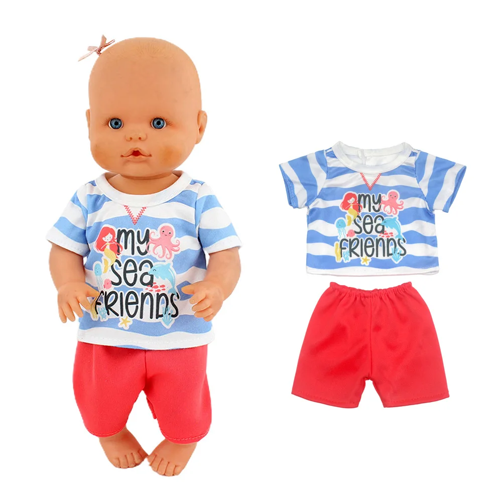 Doll Suit Wear for 30 32 35cm Baby Doll, 12 13 14 Inch Girl Doll Clothes, Children Best Birthday Gift DIY Toys