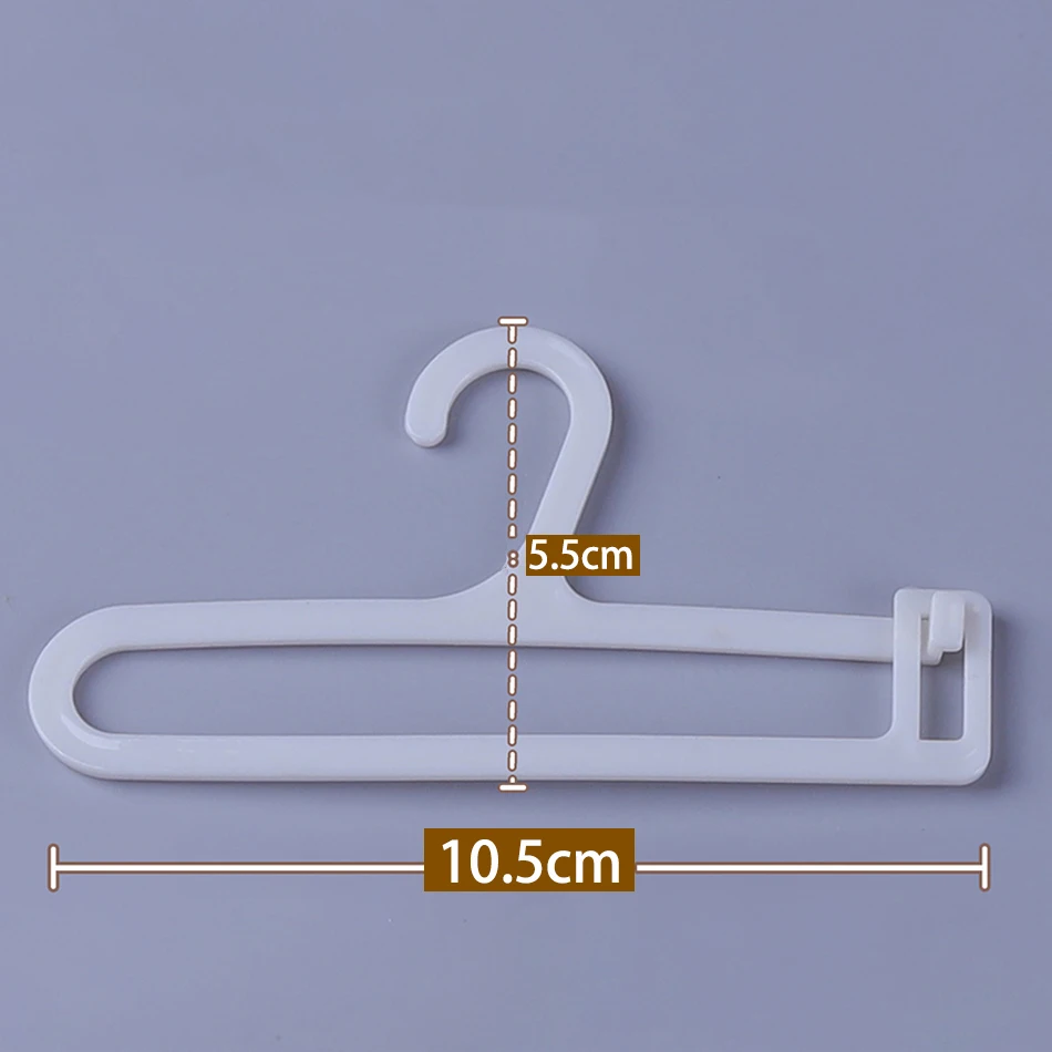 Wholesale For Labubu Clothes Hanger Rack For Doll Clothes Shoes Storage Rack Plastic Accessories Decoration Girl Birthday Gift