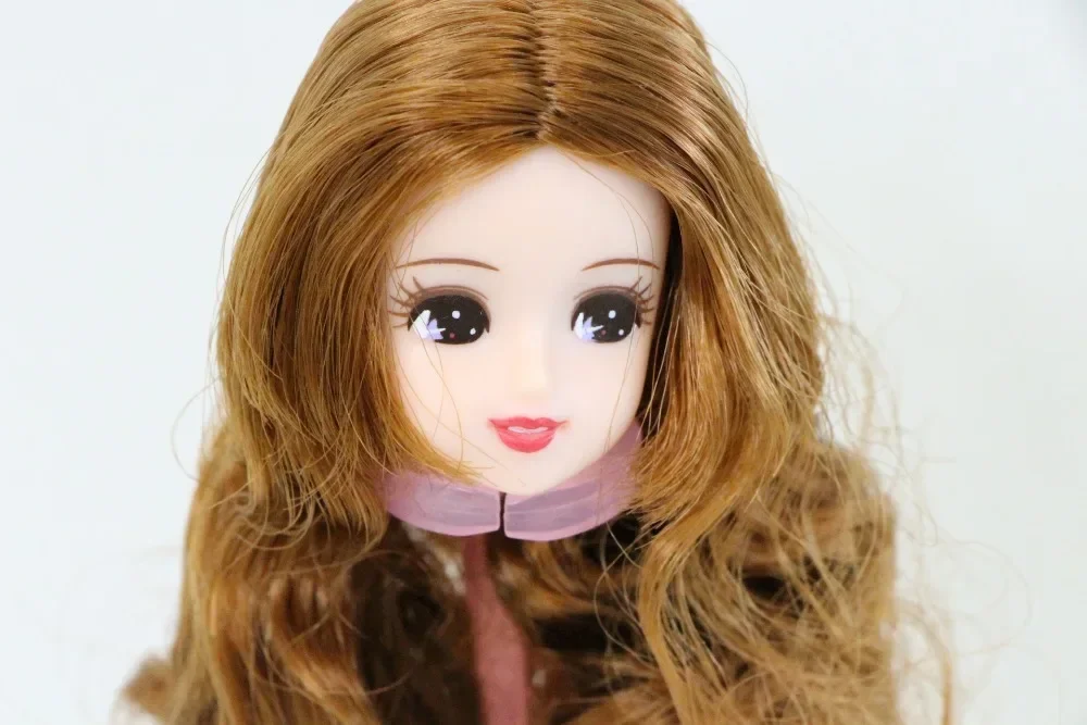 short long hair doll heads licca colorful hair girls boys doll head