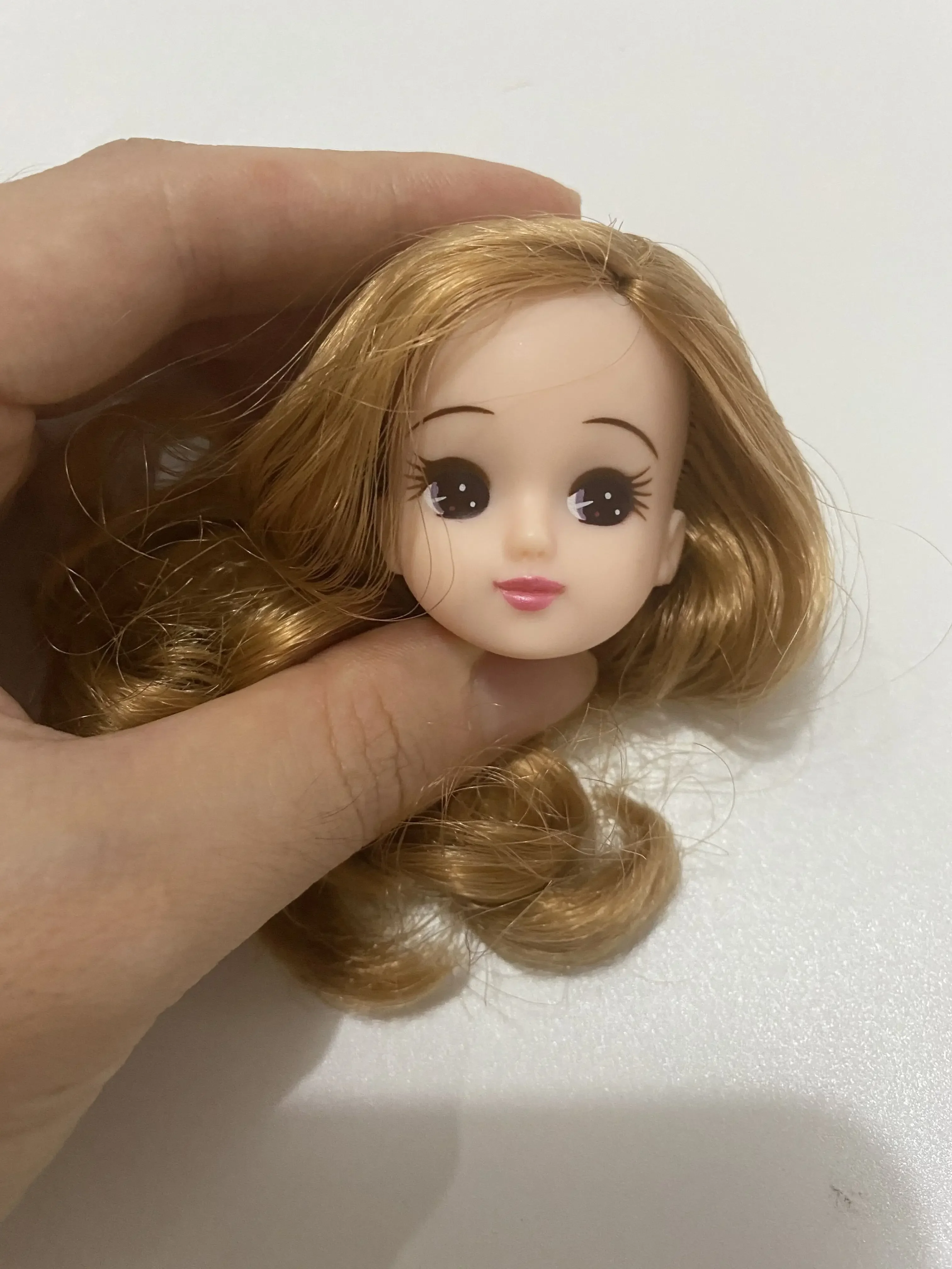 short long hair doll heads licca colorful hair girls boys doll head