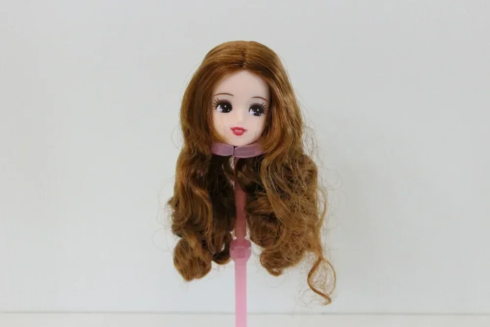 short long hair doll heads licca colorful hair girls boys doll head