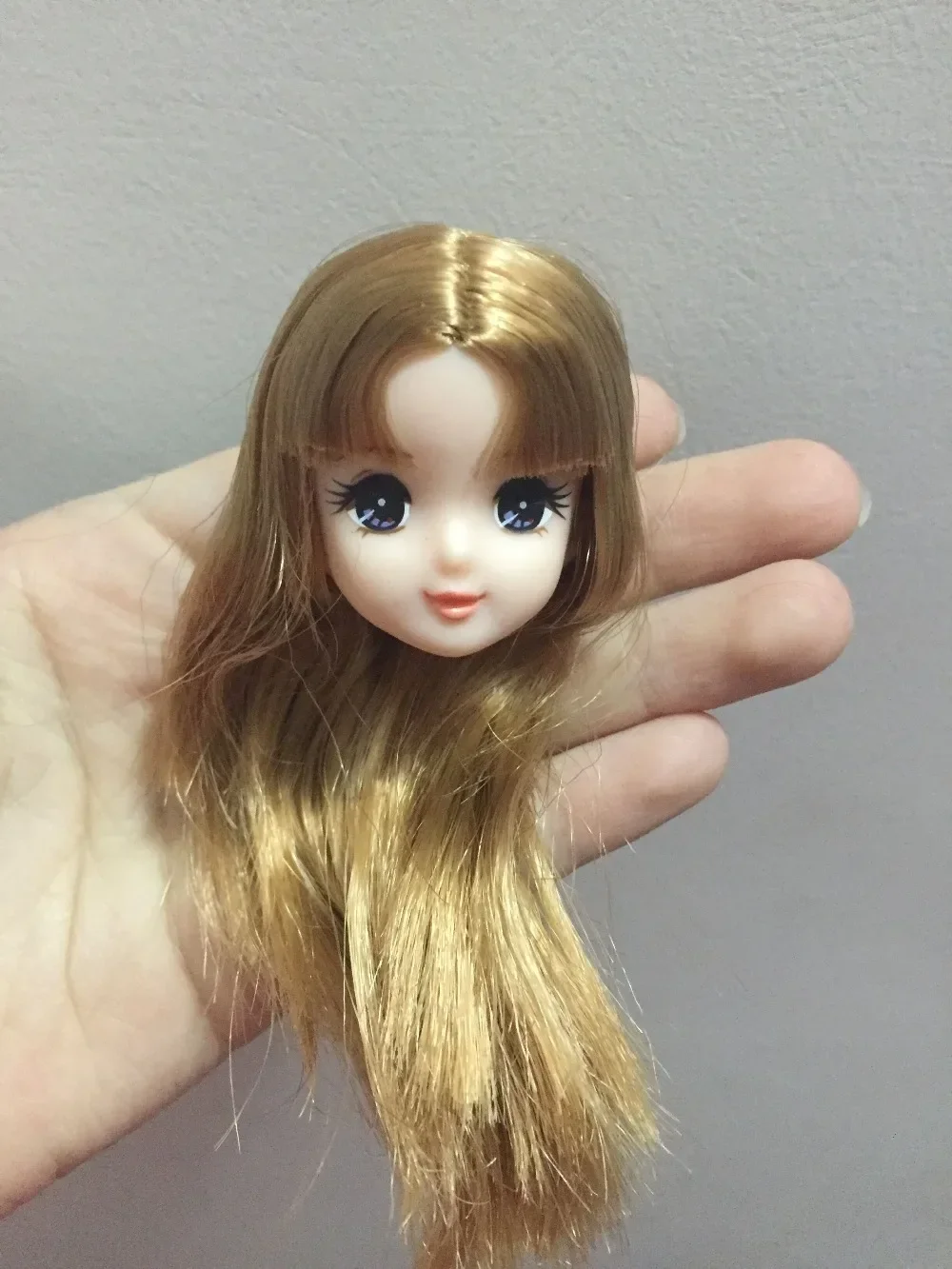 short long hair doll heads licca colorful hair girls boys doll head