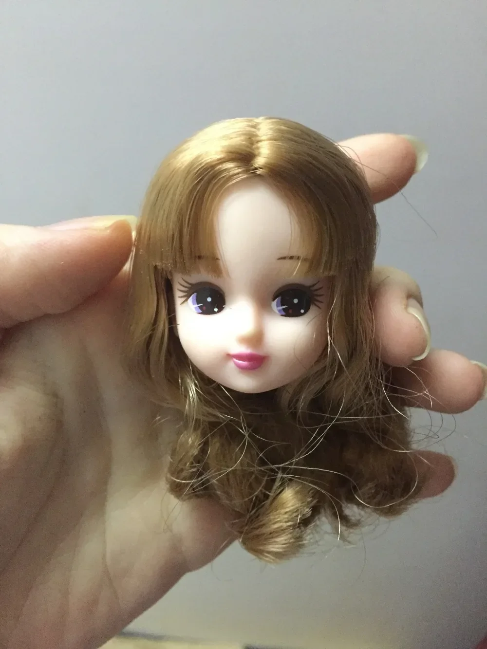 short long hair doll heads licca colorful hair girls boys doll head