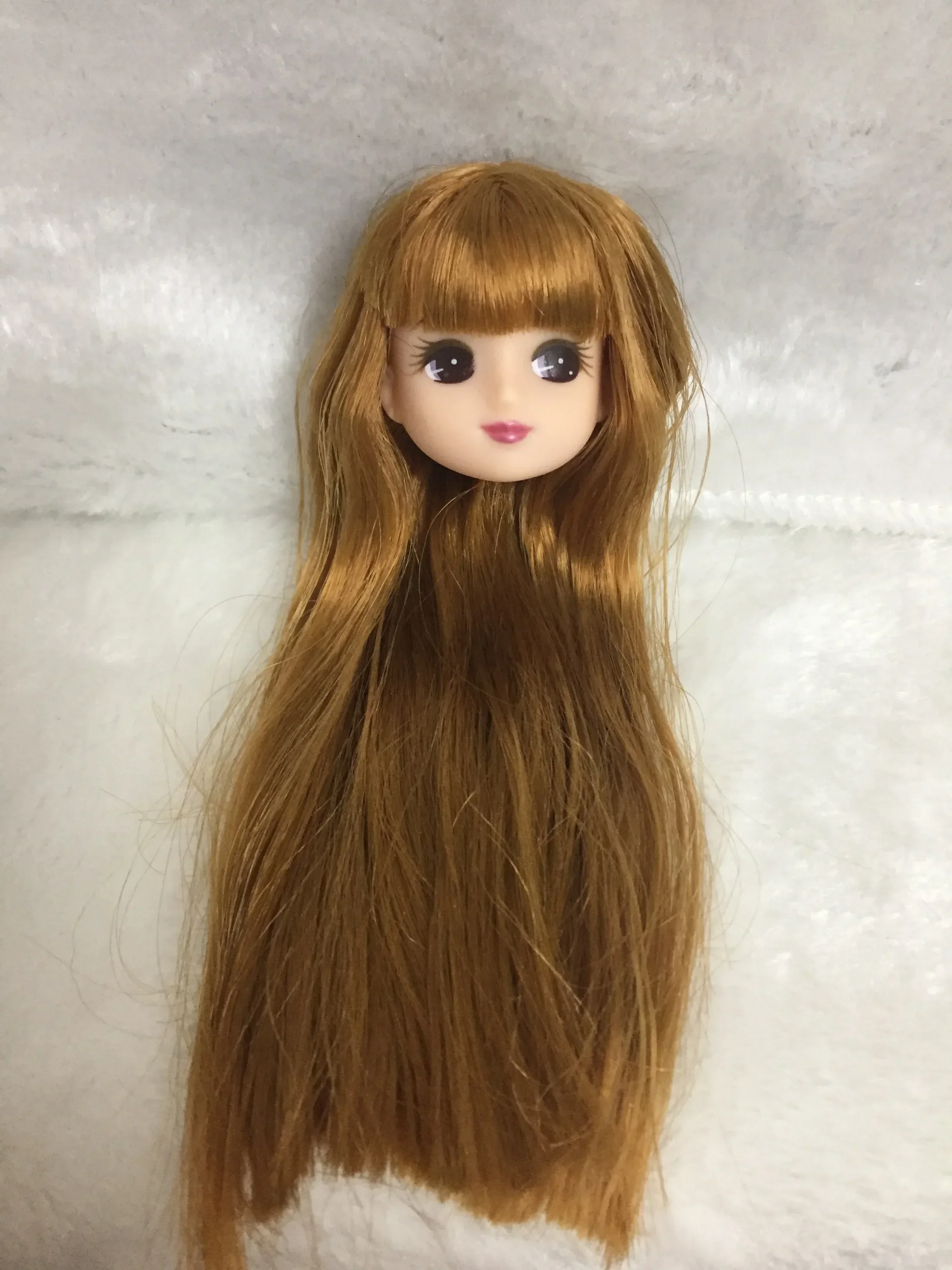 short long hair doll heads licca colorful hair girls boys doll head