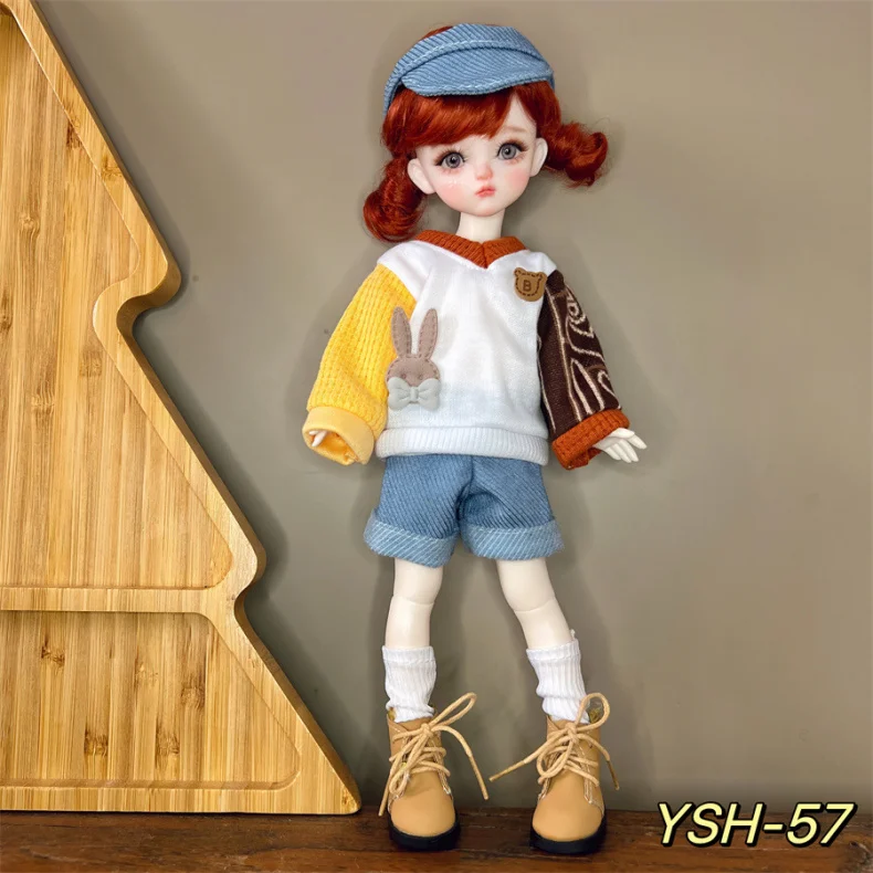 1/6 BJD Doll Outfit 30cm Casual Suit Change Clothes Lolita Dress for BJD Dolls Fashion Accessories