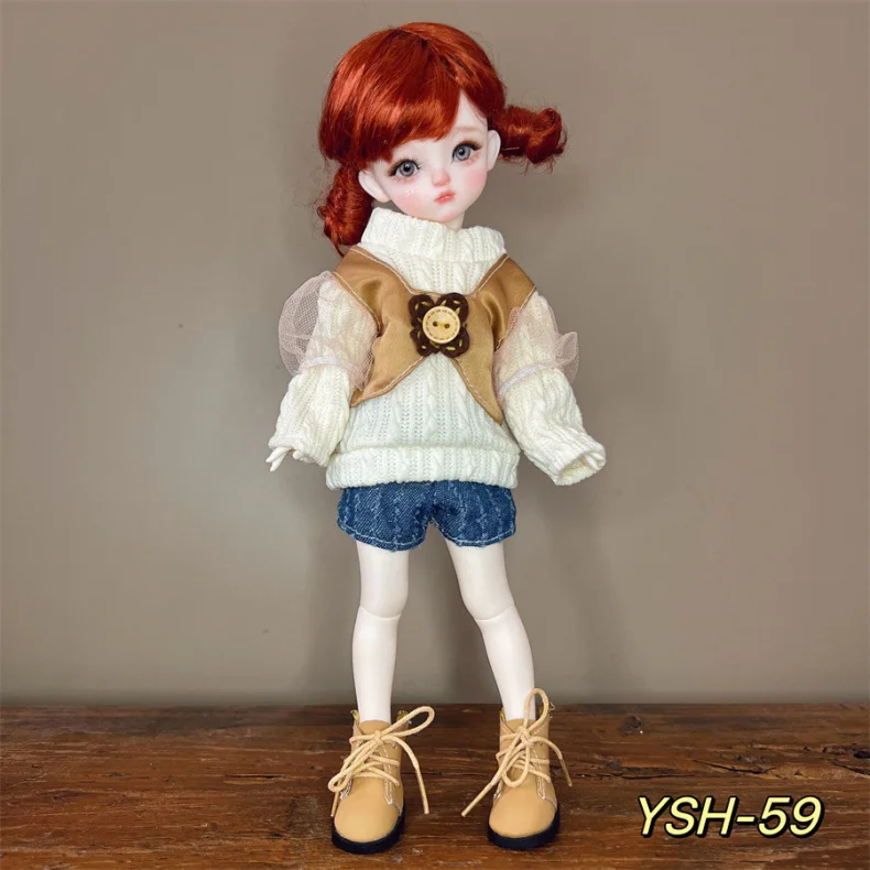 1/6 BJD Doll Outfit 30cm Casual Suit Change Clothes Lolita Dress for BJD Dolls Fashion Accessories