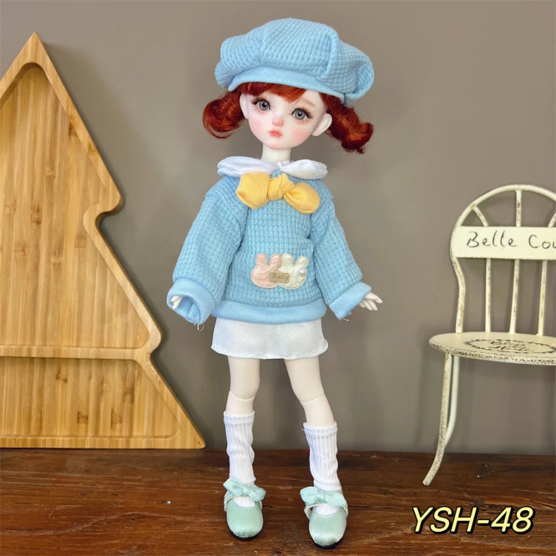 1/6 BJD Doll Outfit 30cm Casual Suit Change Clothes Lolita Dress for BJD Dolls Fashion Accessories