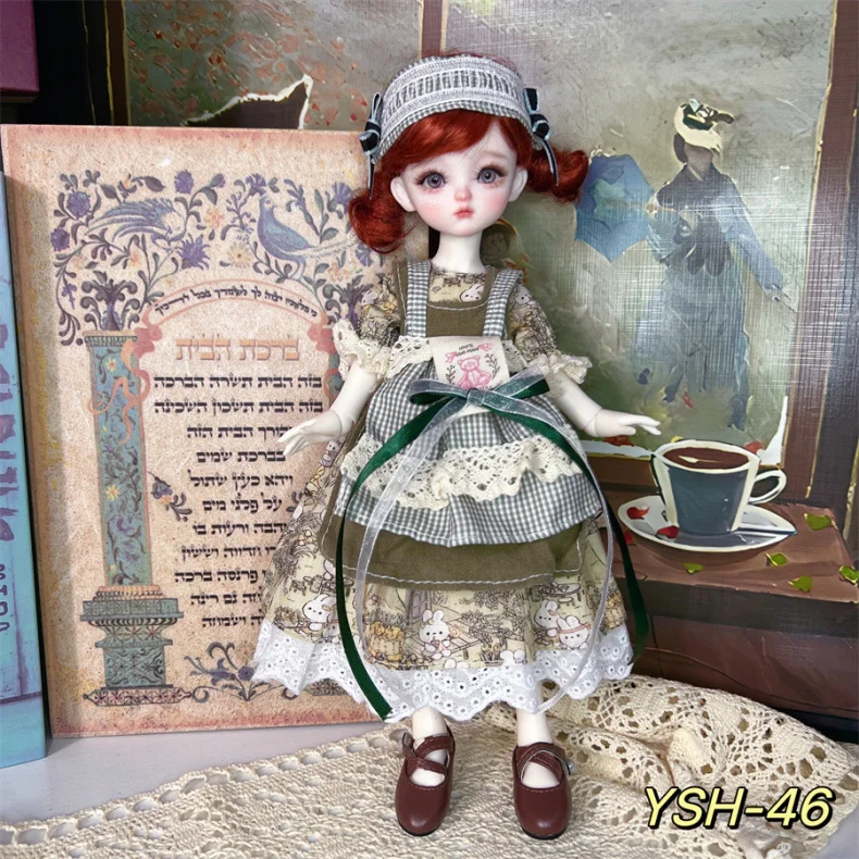 1/6 BJD Doll Outfit 30cm Casual Suit Change Clothes Lolita Dress for BJD Dolls Fashion Accessories