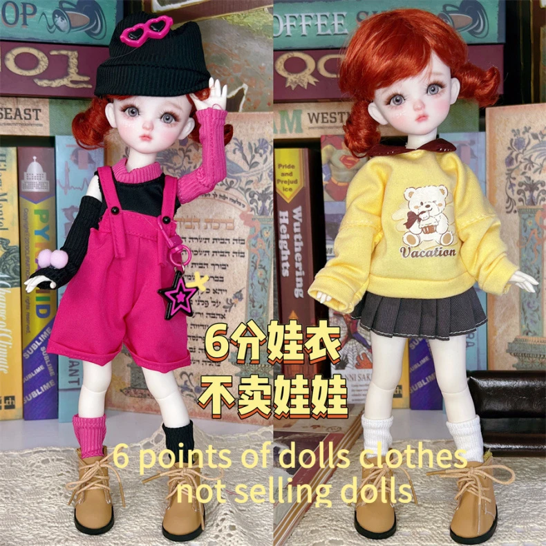 1/6 BJD Doll Outfit 30cm Casual Suit Change Clothes Lolita Dress for BJD Dolls Fashion Accessories