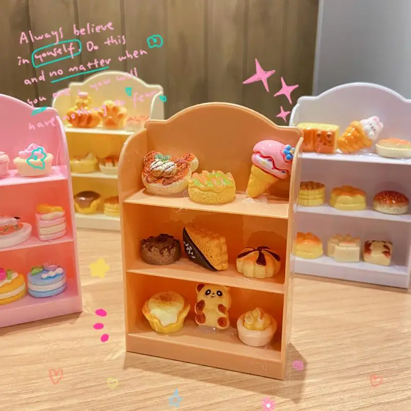 ▶1:12 Dollhouse Miniature Supermarket Shelf Display Stand Storage Rack Scene Decor Toy Doll House Accessories