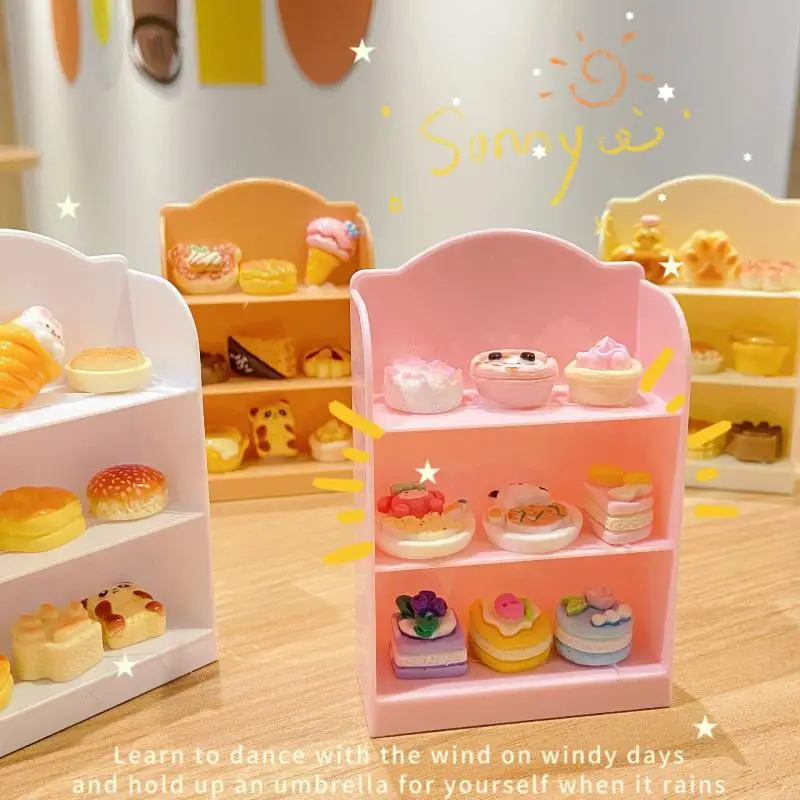 ▶1:12 Dollhouse Miniature Supermarket Shelf Display Stand Storage Rack Scene Decor Toy Doll House Accessories