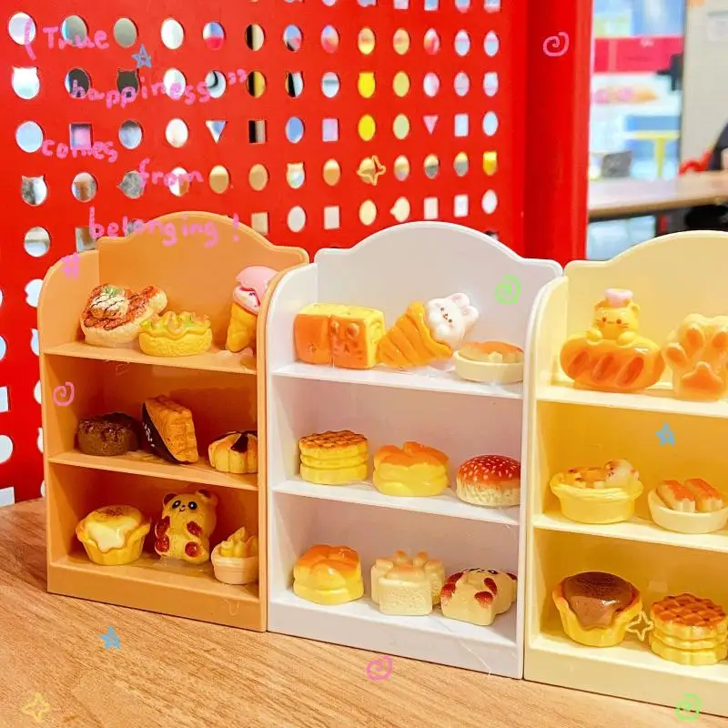 ▶1:12 Dollhouse Miniature Supermarket Shelf Display Stand Storage Rack Scene Decor Toy Doll House Accessories