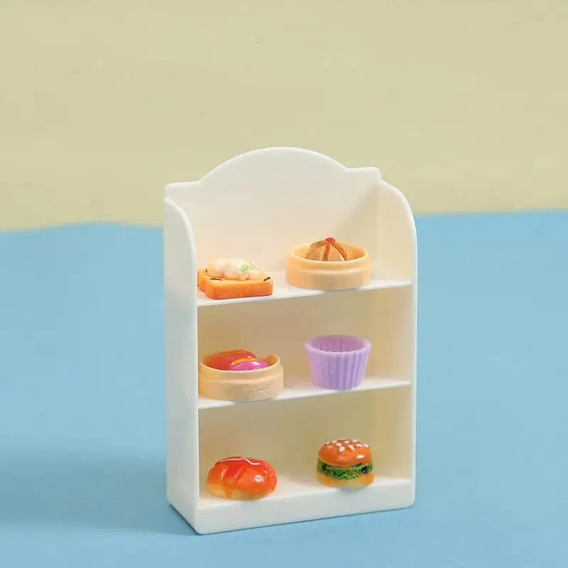 ▶1:12 Dollhouse Miniature Supermarket Shelf Display Stand Storage Rack Scene Decor Toy Doll House Accessories