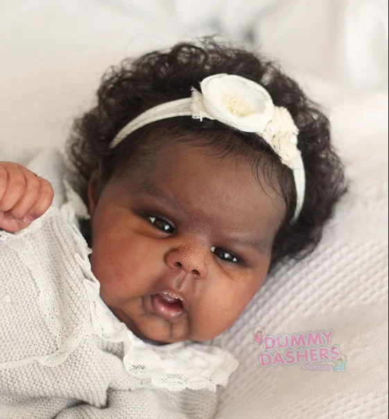 NPK 24inch Unfinished Reborn Doll Kit Limited Edition Gounchi with Cloth Body And Eyeballs DIY Doll Parts for Collectors