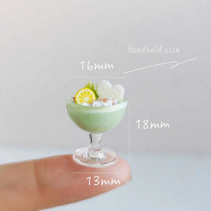 1Pc Dollhouse Simulation Bar Drinks Beverage Cup Ornaments 1/12 Miniature Dolls House Decoration Accessories Pretend Play Toys