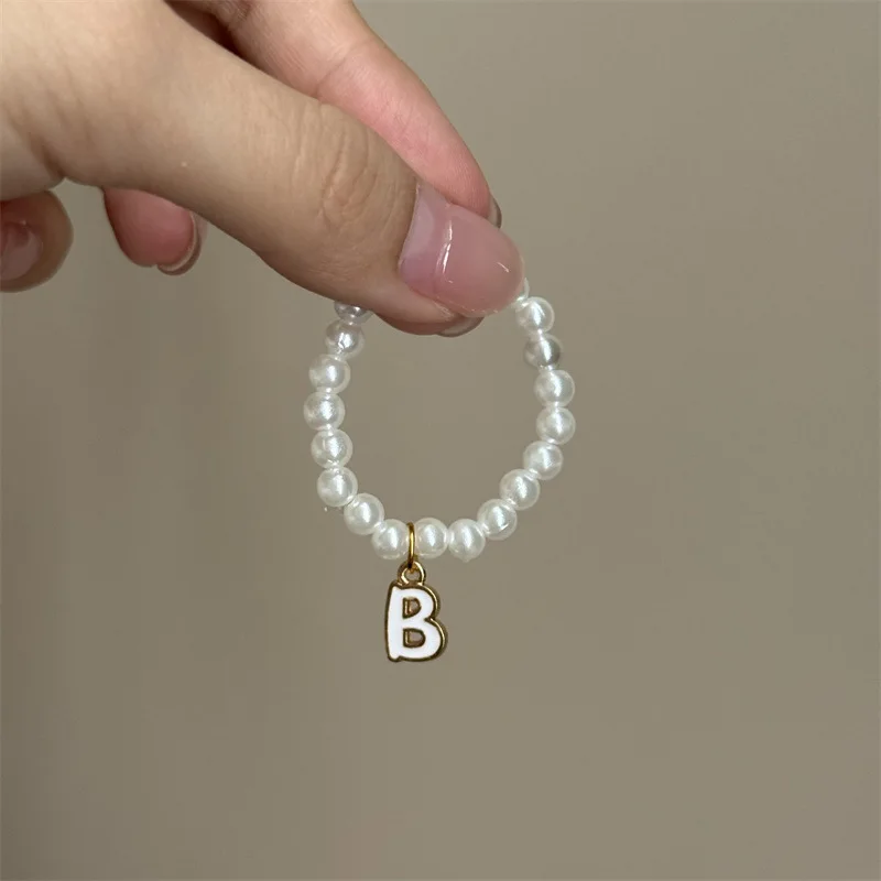 For Mini Labubu Pendant Accessories Letter Pearl Necklace For 4.0 Labubu Pin for Love Series Doll Accessories Dolls' Decoration