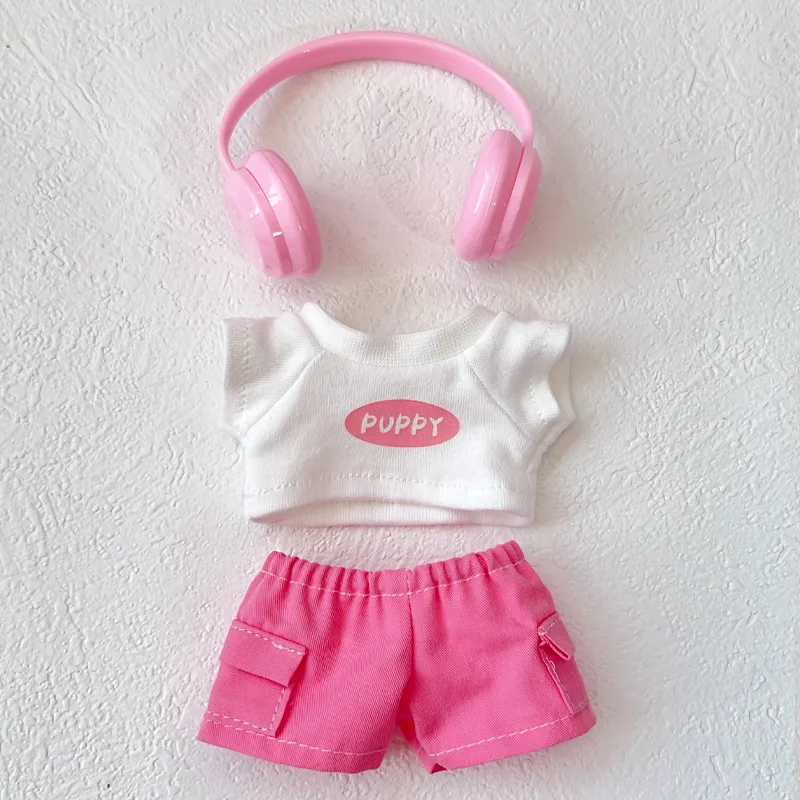 [No doll]For 17cm labubu Cute Decoration Little Cloths v1/v2/v3 baby clothes cool sweater doll can be worn for labubu accessorie