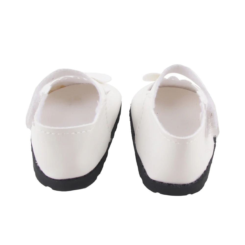 8CM Cute 55cm Reborn Girl Doll Shoes MIni Leather Bowknot Doll Shoes For 22-Inch Baby New Born Girl Dolls Accessories Cotton Toy