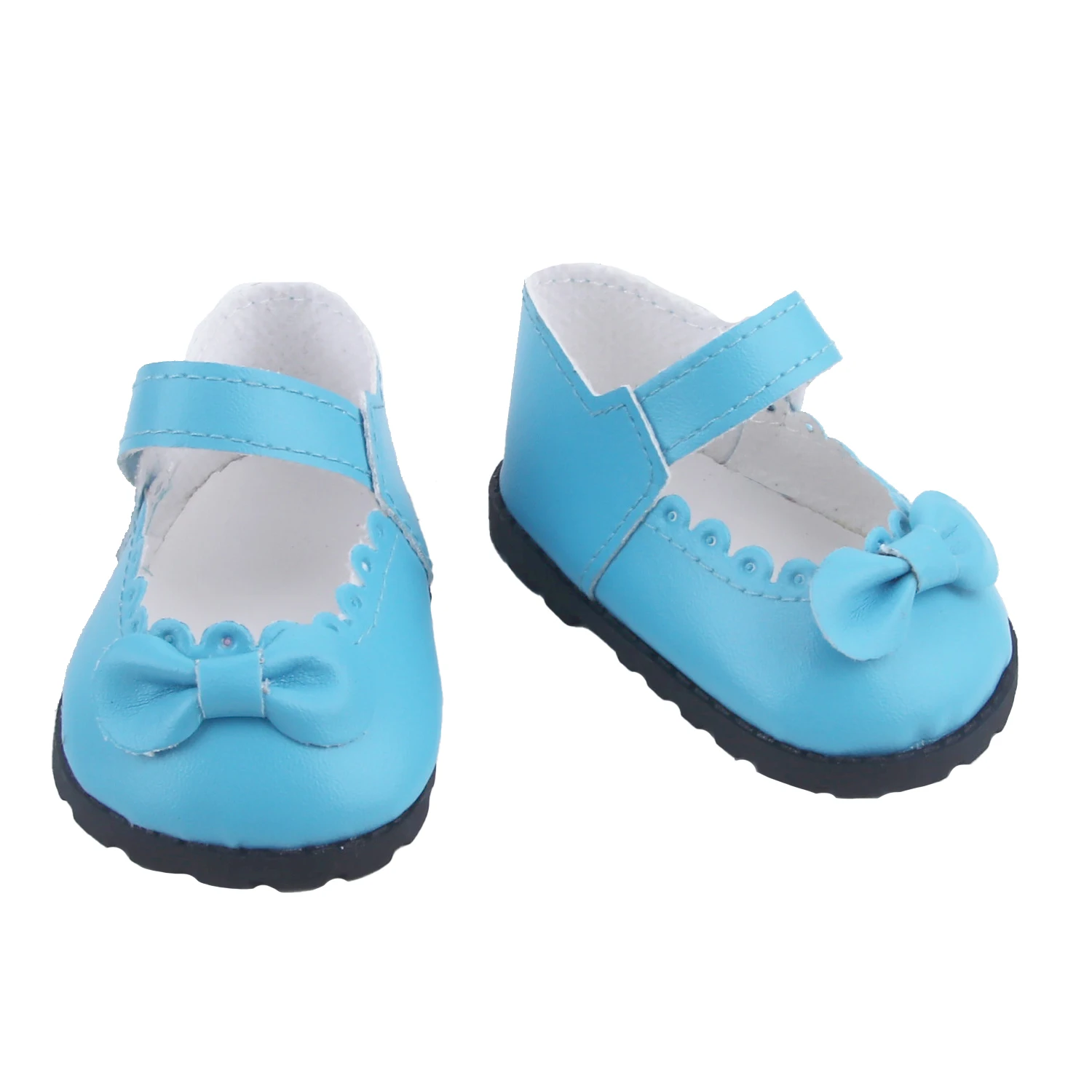 8CM Cute 55cm Reborn Girl Doll Shoes MIni Leather Bowknot Doll Shoes For 22-Inch Baby New Born Girl Dolls Accessories Cotton Toy