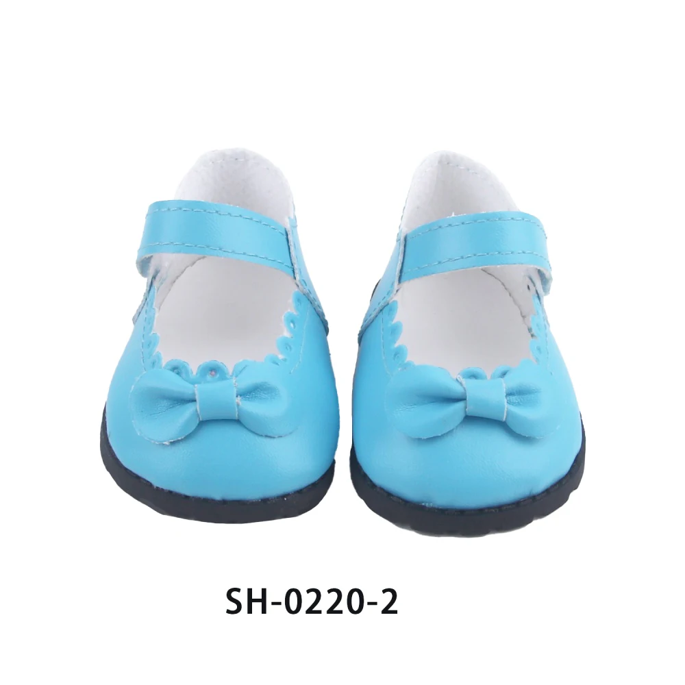 8CM Cute 55cm Reborn Girl Doll Shoes MIni Leather Bowknot Doll Shoes For 22-Inch Baby New Born Girl Dolls Accessories Cotton Toy