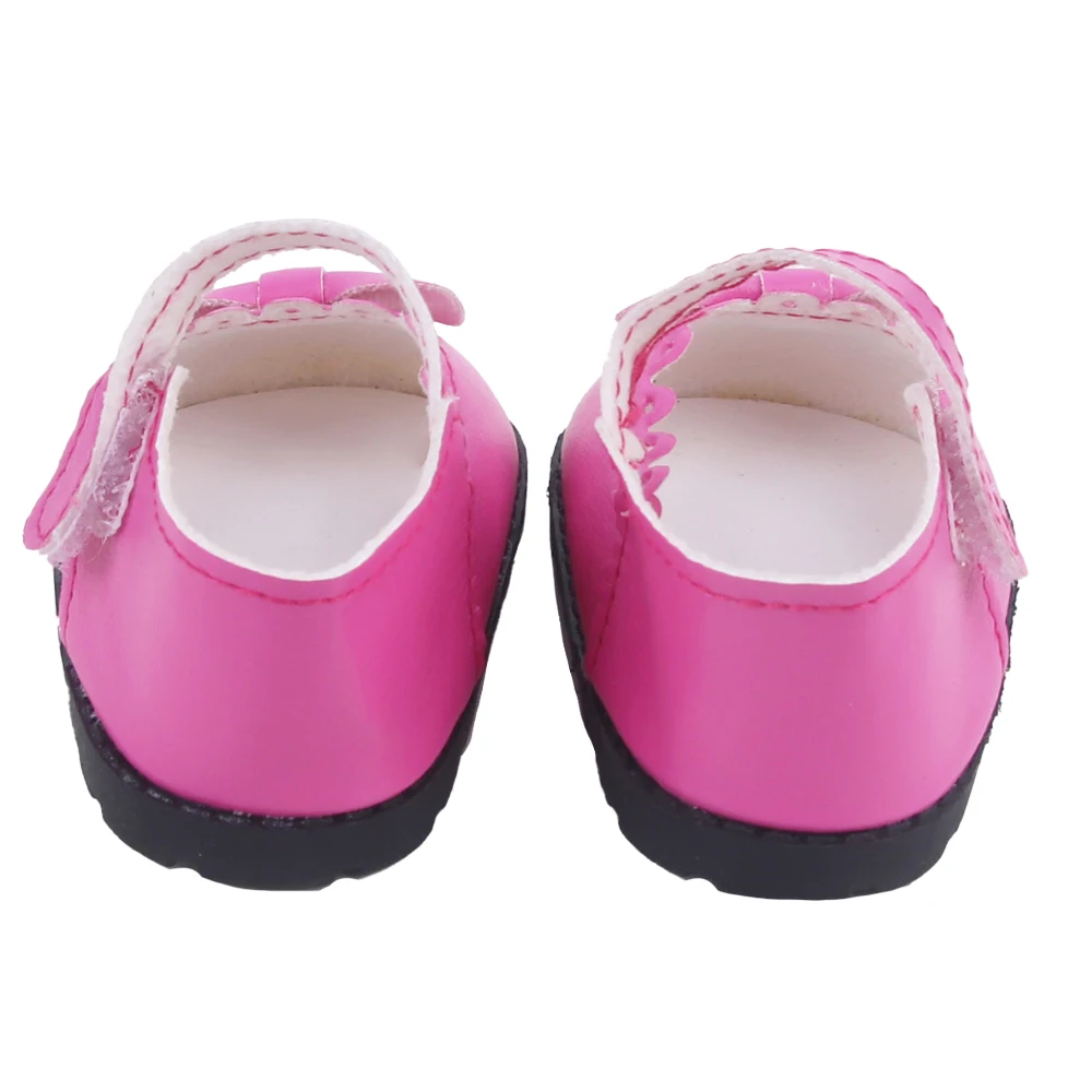 8CM Cute 55cm Reborn Girl Doll Shoes MIni Leather Bowknot Doll Shoes For 22-Inch Baby New Born Girl Dolls Accessories Cotton Toy
