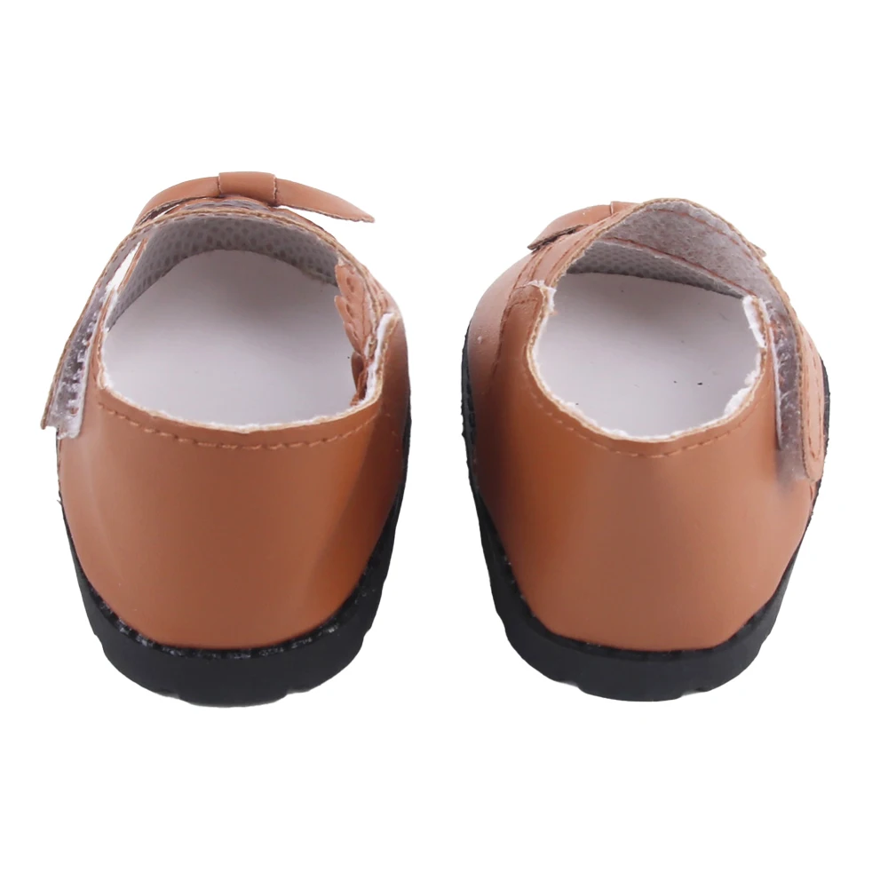 8CM Cute 55cm Reborn Girl Doll Shoes MIni Leather Bowknot Doll Shoes For 22-Inch Baby New Born Girl Dolls Accessories Cotton Toy