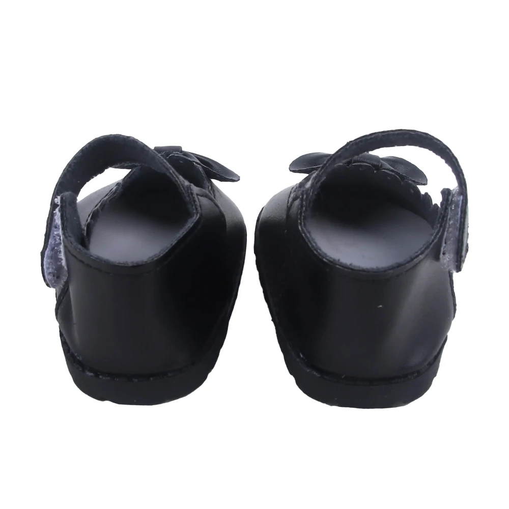 8CM Cute 55cm Reborn Girl Doll Shoes MIni Leather Bowknot Doll Shoes For 22-Inch Baby New Born Girl Dolls Accessories Cotton Toy