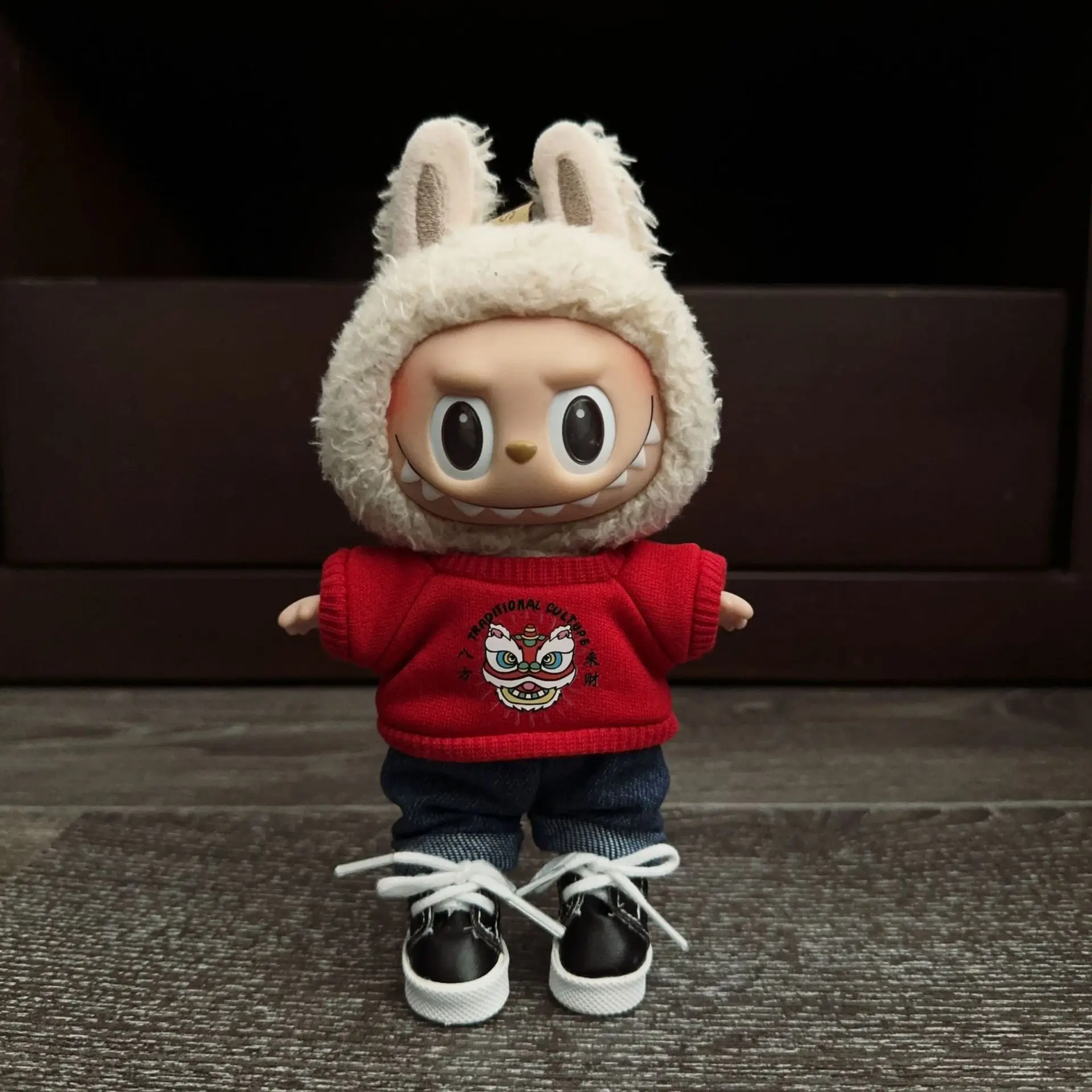 Labubu Doll Clothing - 15/17cm Streetwear Sweatshirt Set Hoodie & Matching Hat For Labubu I/II Generation Idol Dolls