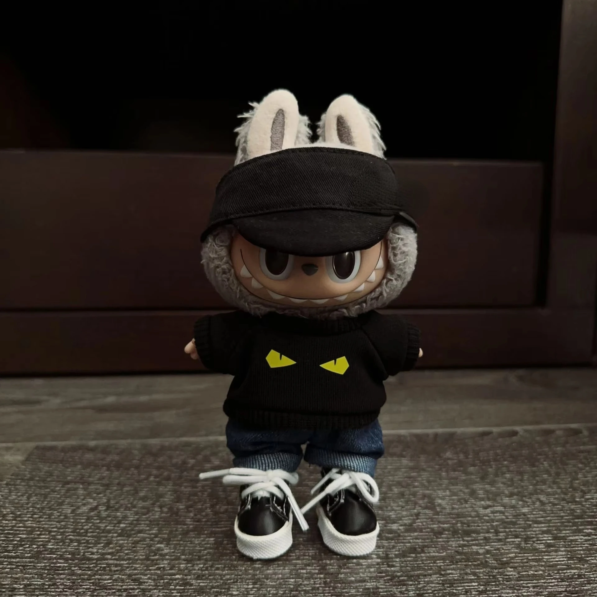 Labubu Doll Clothing - 15/17cm Streetwear Sweatshirt Set Hoodie & Matching Hat For Labubu I/II Generation Idol Dolls
