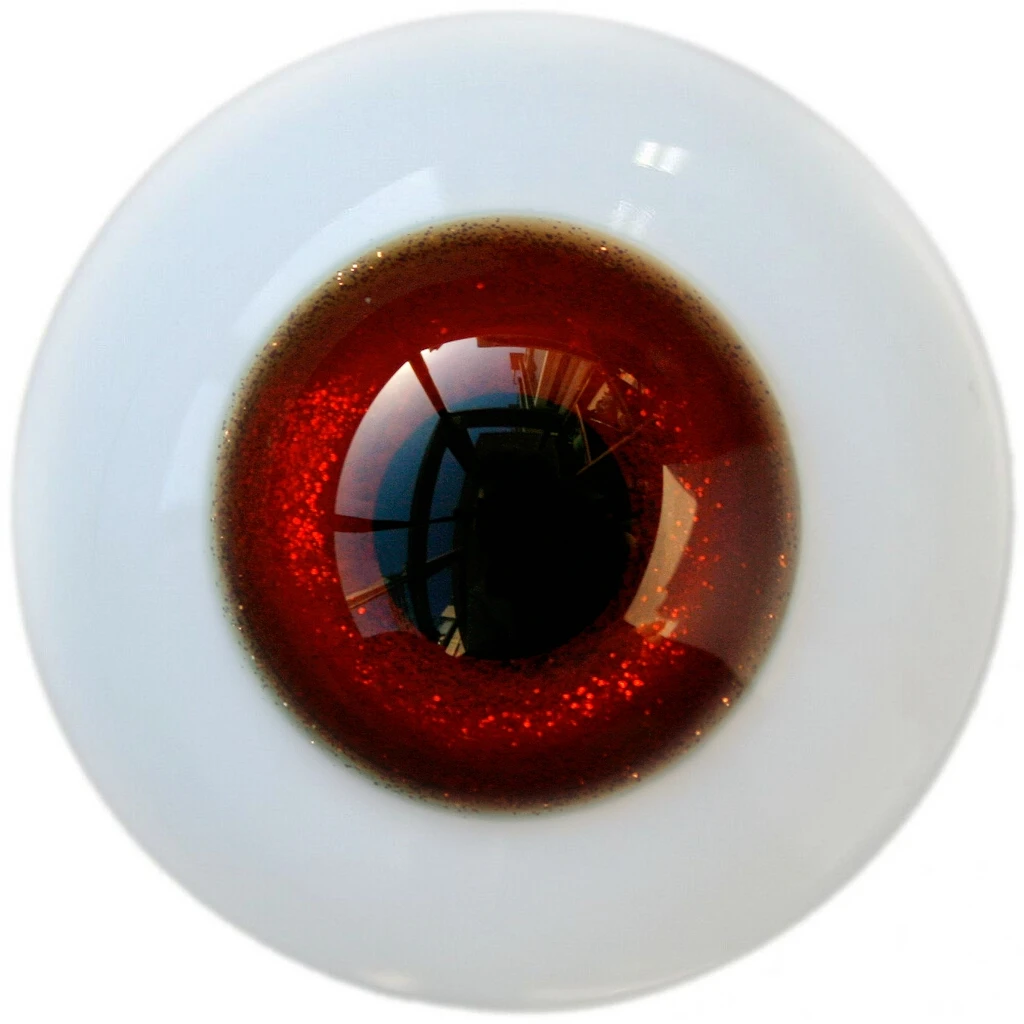 Wamami 6mm-24mm Full Size Dimensions Red Twinkling Ruby Glass Eyes Eyeball BJD Doll Dollfie Reborn Making Crafts
