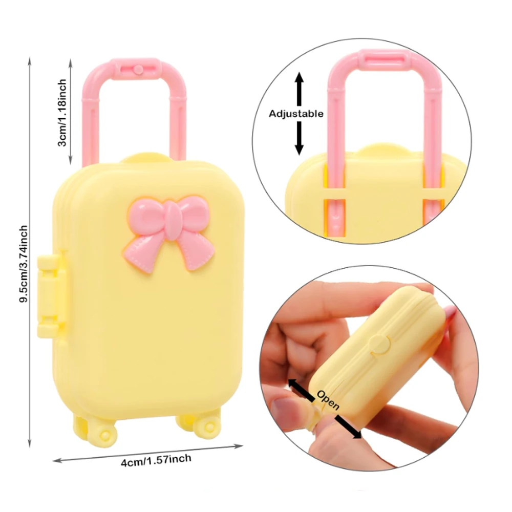 25pcs Doll Outfit Set with Travel Case, Fashionable Mini Clothes & Accessories for 5.3-6" Dolls - Includes Shoes