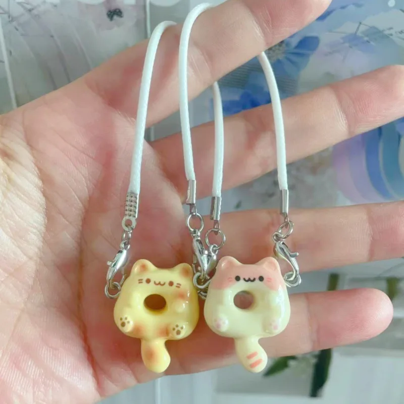 Clothes Accessories For Labubu 15 Cm 17 Cm Dolls 1st To 3rd Generation Cute Dumb Little Bear Donut Cat Necklaced Bag Pendant