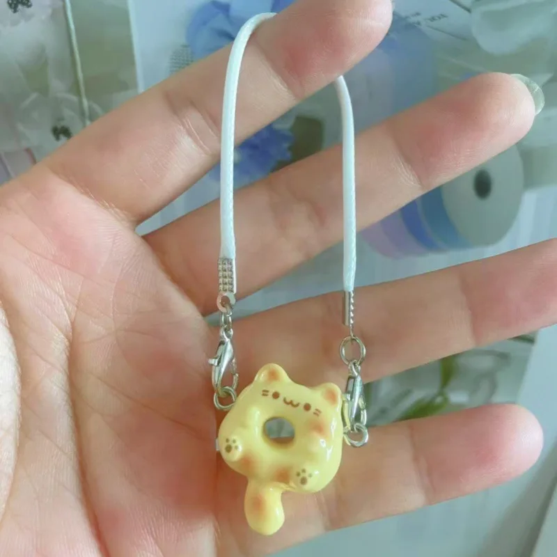 Clothes Accessories For Labubu 15 Cm 17 Cm Dolls 1st To 3rd Generation Cute Dumb Little Bear Donut Cat Necklaced Bag Pendant