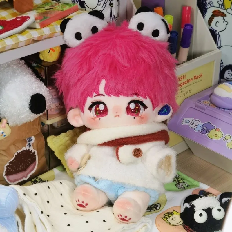 Kawaii Actor Pink Anime Role JC-T No Attributes Cosplay 20cm Cotton Doll Body Cartoon Change Suit Plushies Toy Figures Fans Gift