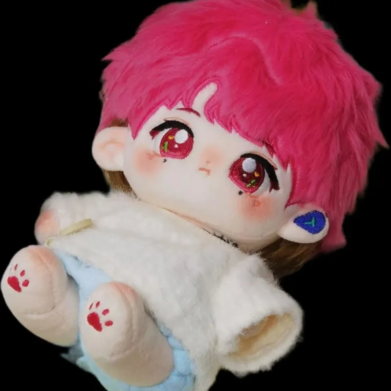 Kawaii Actor Pink Anime Role JC-T No Attributes Cosplay 20cm Cotton Doll Body Cartoon Change Suit Plushies Toy Figures Fans Gift