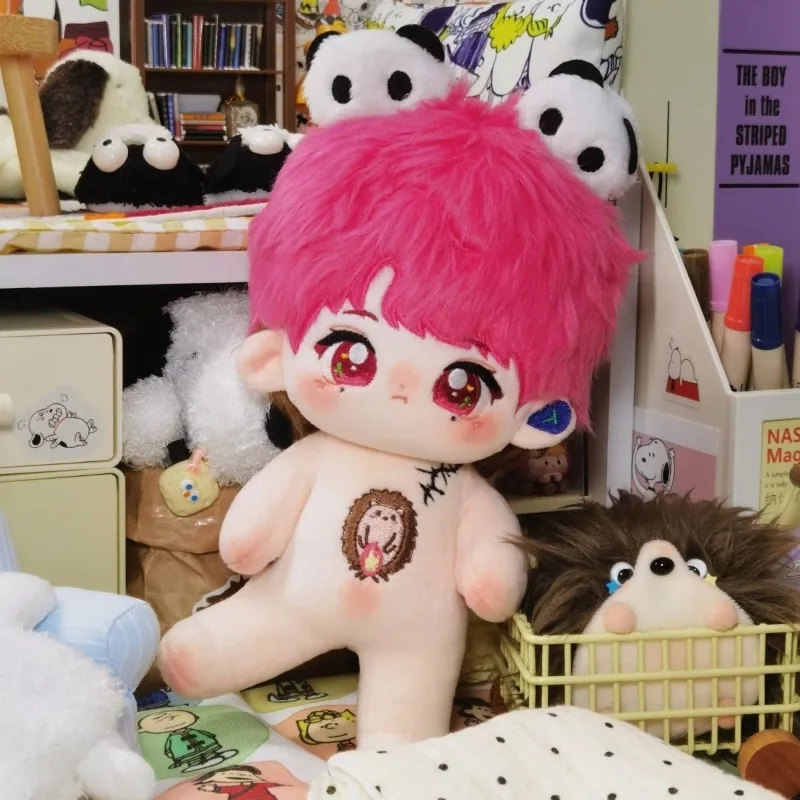 Kawaii Actor Pink Anime Role JC-T No Attributes Cosplay 20cm Cotton Doll Body Cartoon Change Suit Plushies Toy Figures Fans Gift