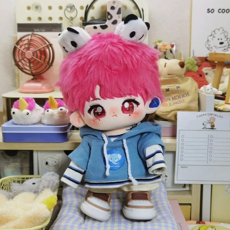 Kawaii Actor Pink Anime Role JC-T No Attributes Cosplay 20cm Cotton Doll Body Cartoon Change Suit Plushies Toy Figures Fans Gift