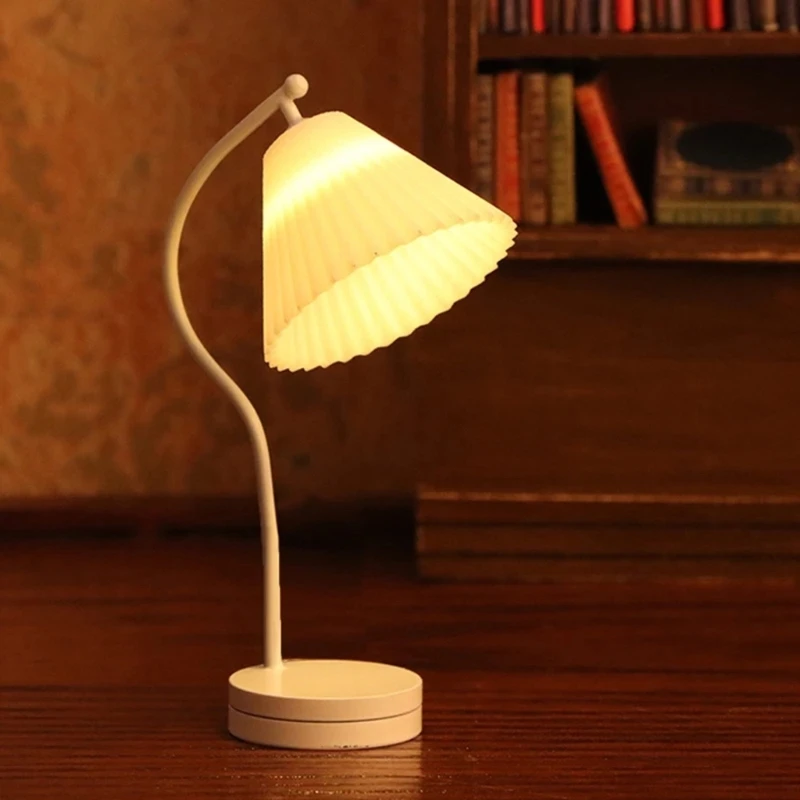 1:12 Scale Dollhouse Mini Table Lamp Modern Furniture Model Miniature Bedside Reading Lamp Toys Doll House Room Light Decor