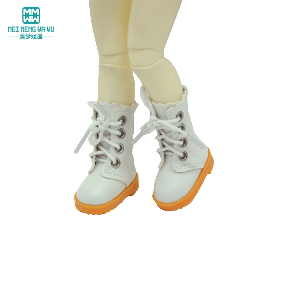 Fits 30cm 1/6 BJD YOSD MYOU Doll Fashion White High Boots, Lace Shoes Toys Gift