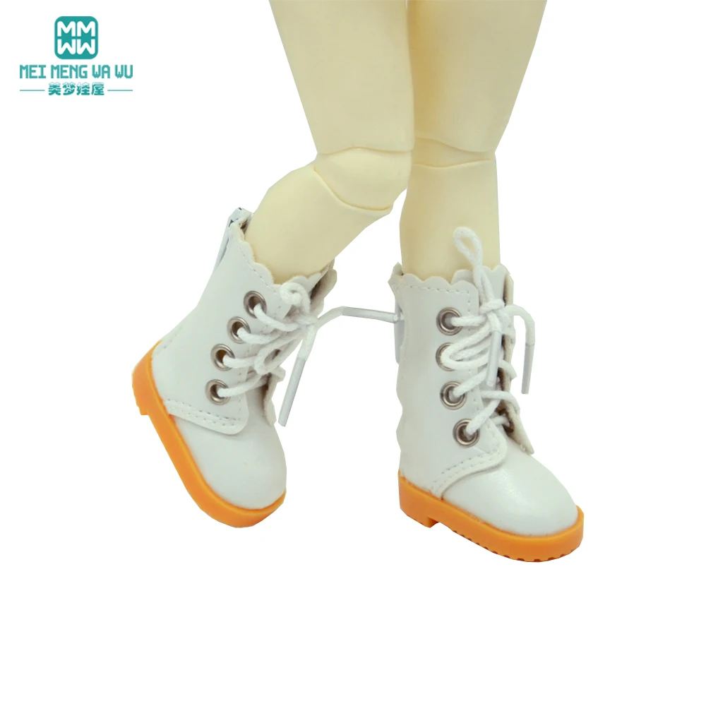 Fits 30cm 1/6 BJD YOSD MYOU Doll Fashion White High Boots, Lace Shoes Toys Gift