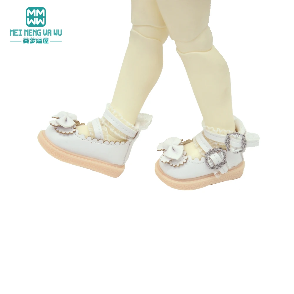 Fits 30cm 1/6 BJD YOSD MYOU Doll Fashion White High Boots, Lace Shoes Toys Gift