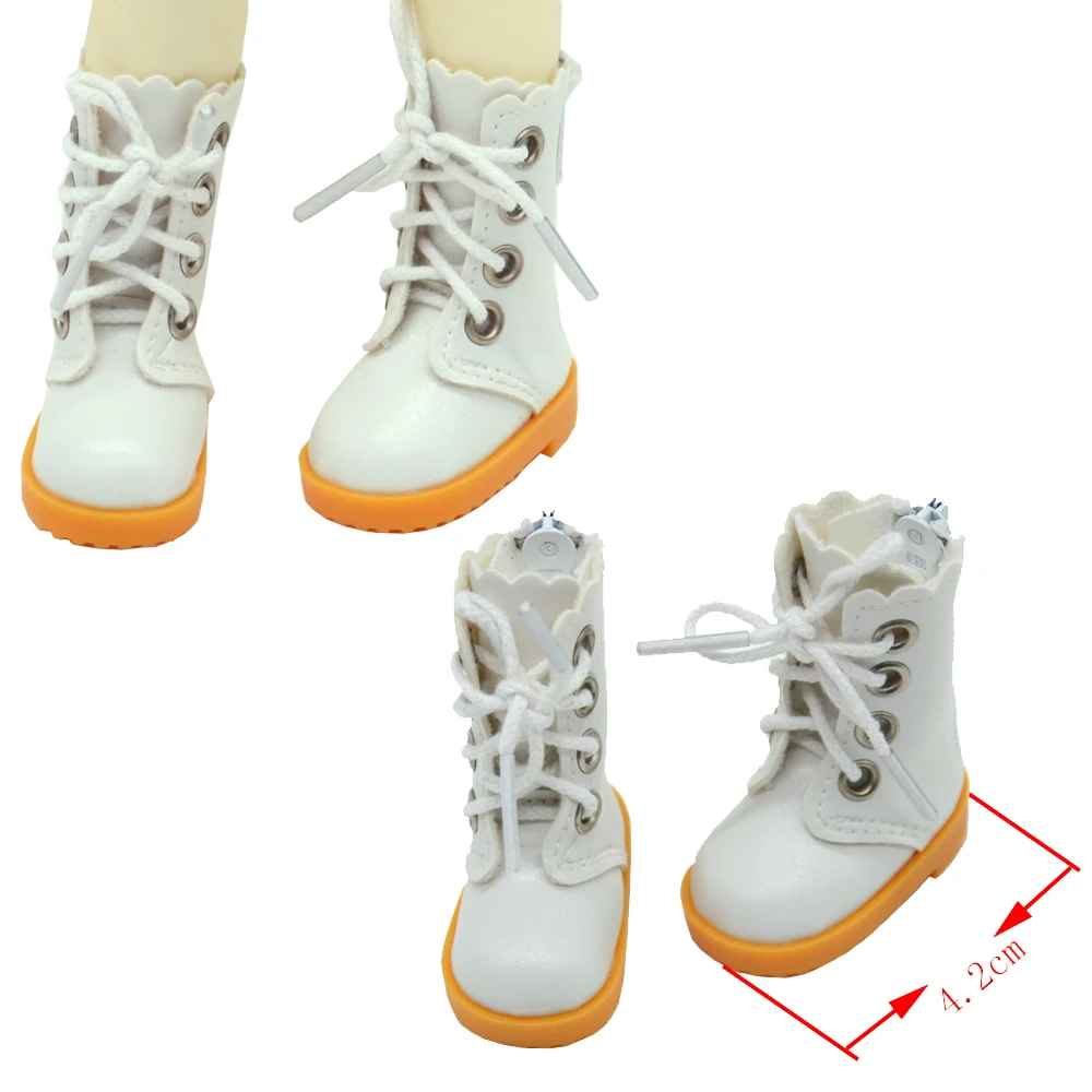 Fits 30cm 1/6 BJD YOSD MYOU Doll Fashion White High Boots, Lace Shoes Toys Gift