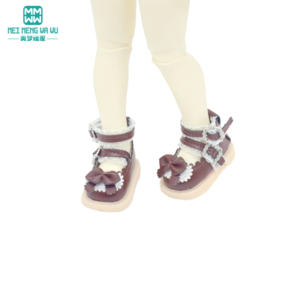 Fits 30cm 1/6 BJD YOSD MYOU Doll Fashion White High Boots, Lace Shoes Toys Gift