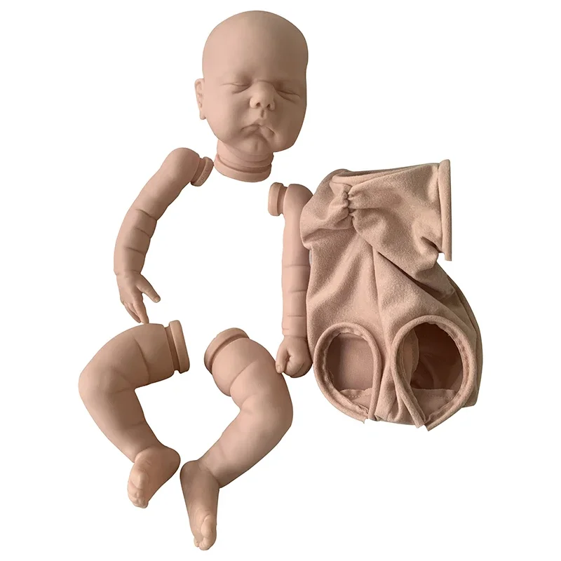 19inch Willa Reborn Kit Sleeping Baby Doll Blank Parts Fresh Color Soft Touch Unfinished Unpainted DIY Kit