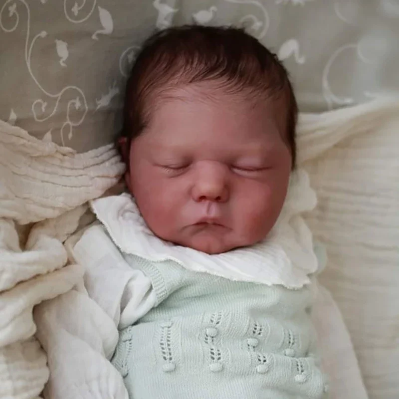19inch Willa Reborn Kit Sleeping Baby Doll Blank Parts Fresh Color Soft Touch Unfinished Unpainted DIY Kit