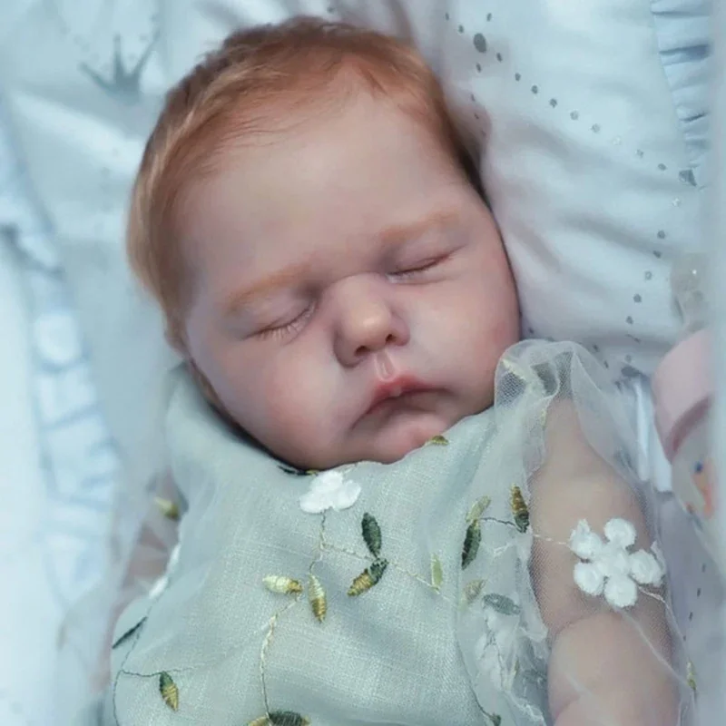 19inch Willa Reborn Kit Sleeping Baby Doll Blank Parts Fresh Color Soft Touch Unfinished Unpainted DIY Kit