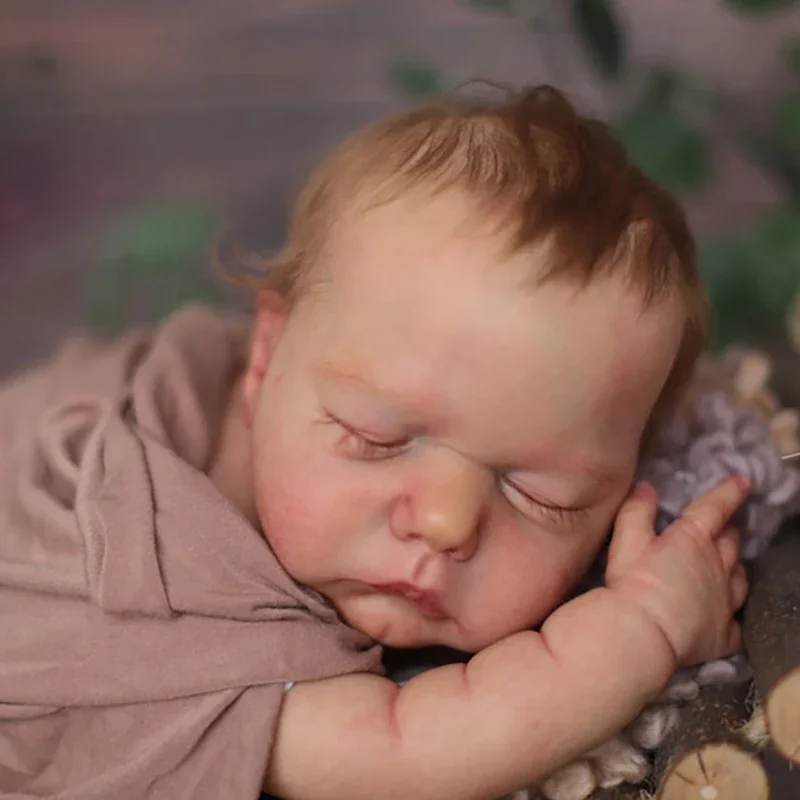 19inch Willa Reborn Kit Sleeping Baby Doll Blank Parts Fresh Color Soft Touch Unfinished Unpainted DIY Kit