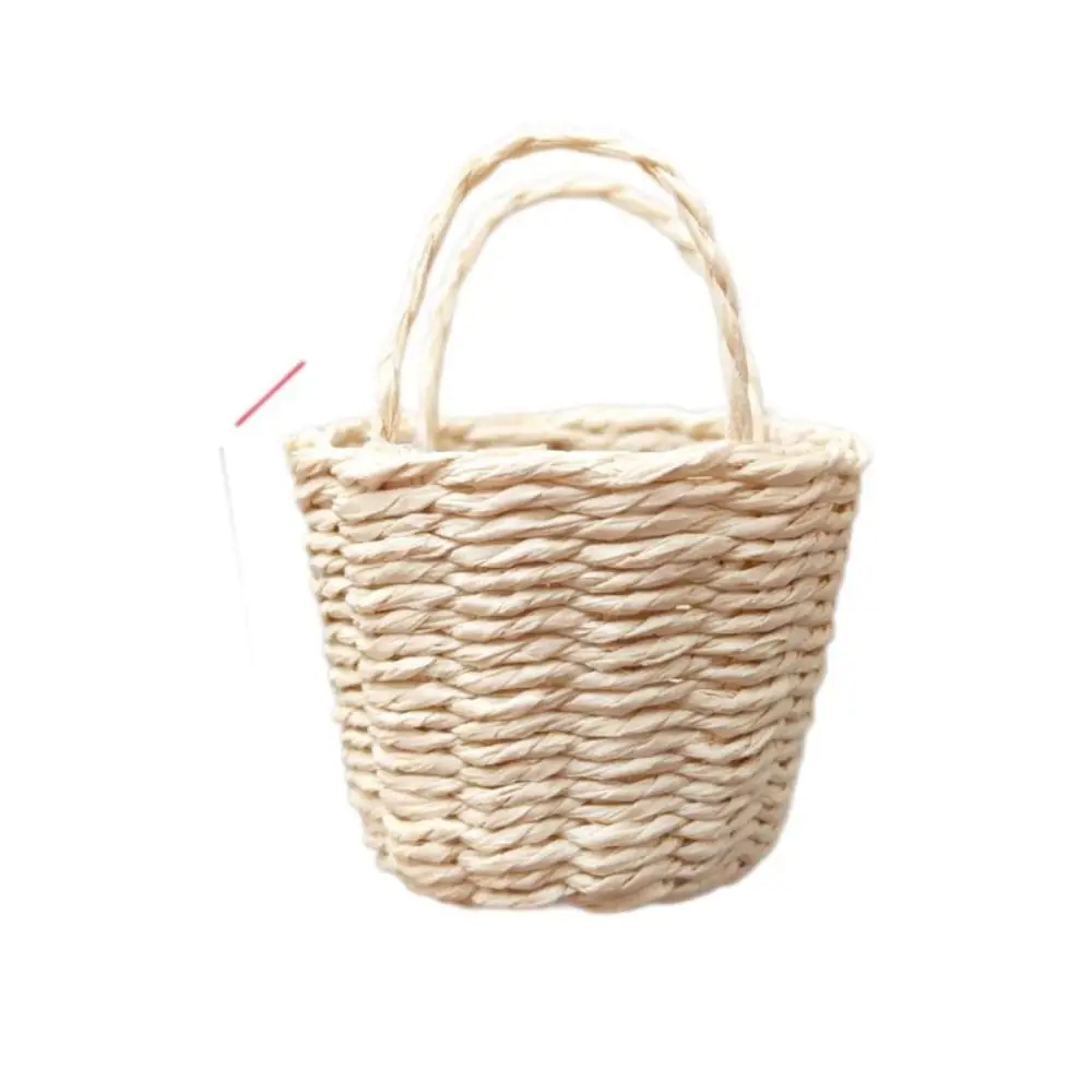 Mini Miniature Dollhouse Basket Handmade Fashion Hand Woven Basket DIY Children's Day Decoration For BJD Dolls/for Ob11 Dolls