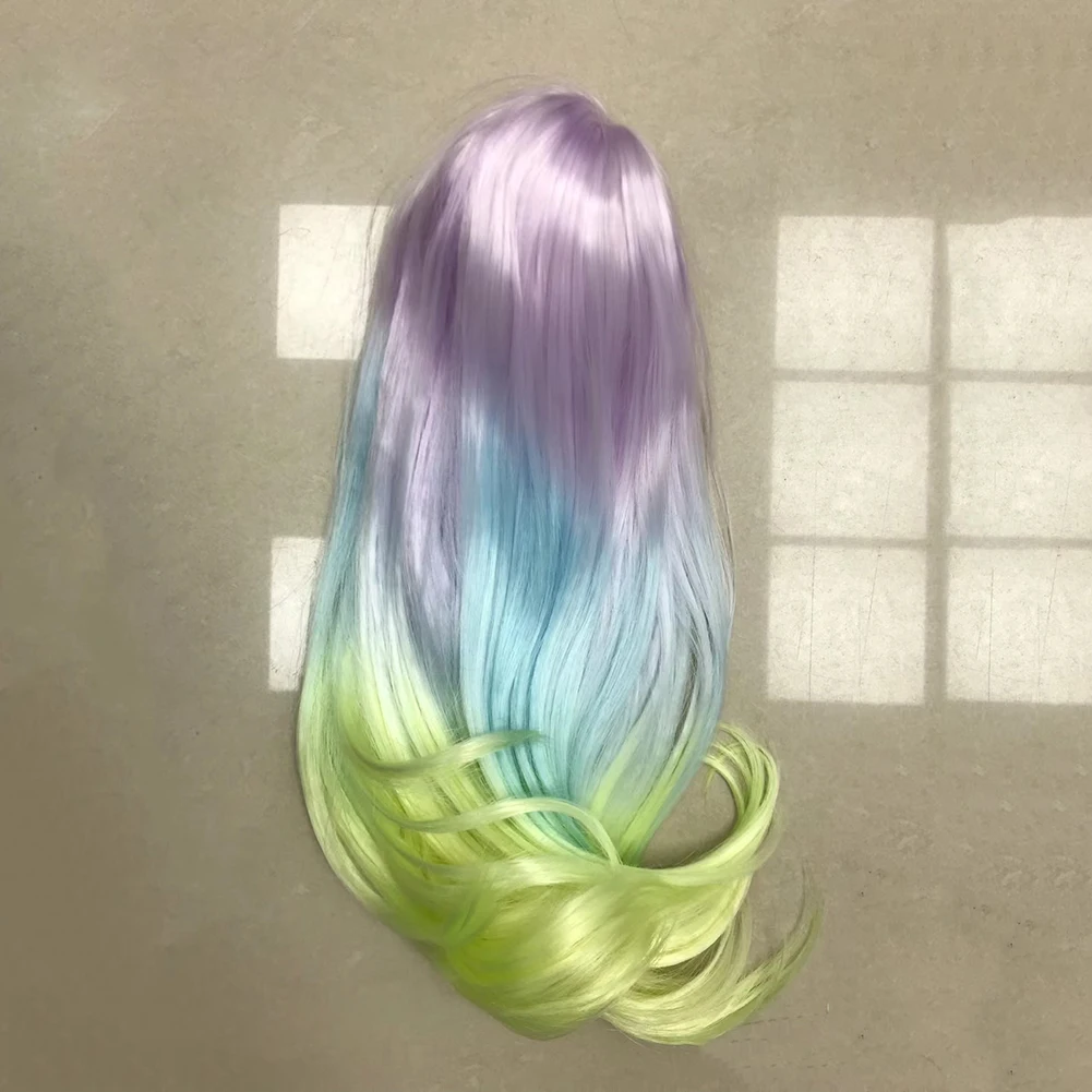 Yutotue Dolls Wavy Hair Wig Colorful Wigs for 1/3 1/4 1/6 BJD Doll Fashion Doll DIY Change Toy Parts